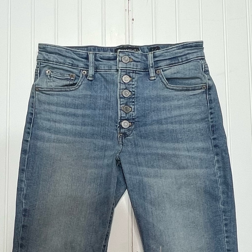Lucky Brand NWOT Bridgette Button Fly Crop Skinny Jeans Size 2 - Picture 4 of 14